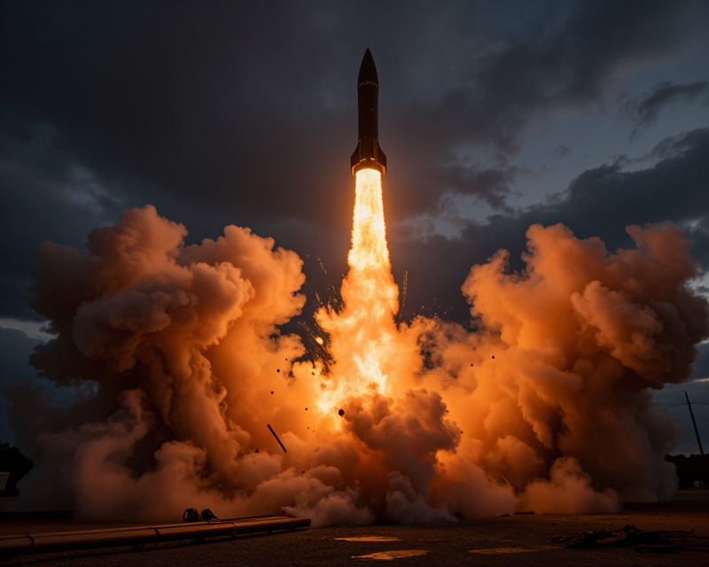 Missile Launch Silhouette