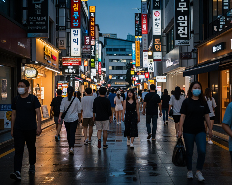 Cinematic Myeongdong Night