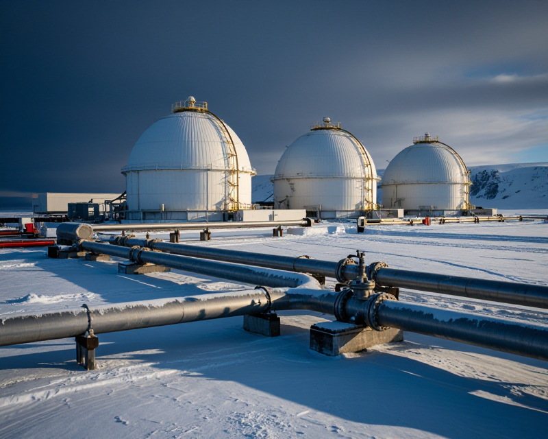 Cinematic Alaska LNG Infrastructure