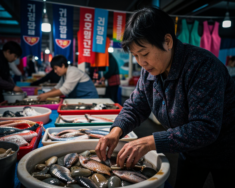 Busan Market Political Tension
