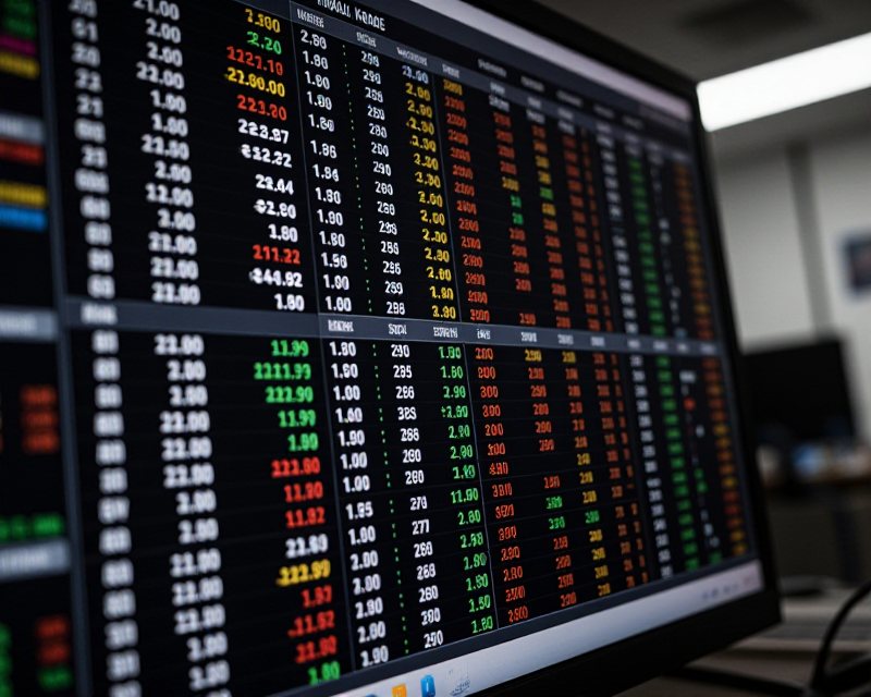 Financial Market Data Display