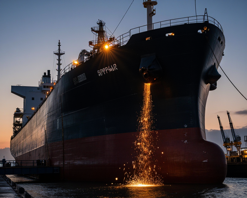 Industrial Shipbuilding Scene