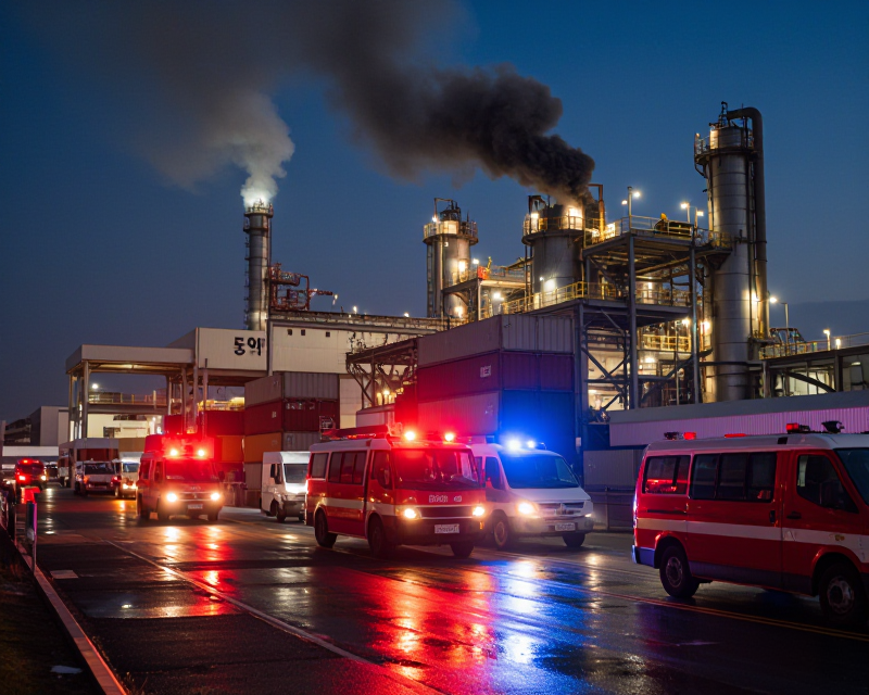 Incheon Warehouse Fire Scene