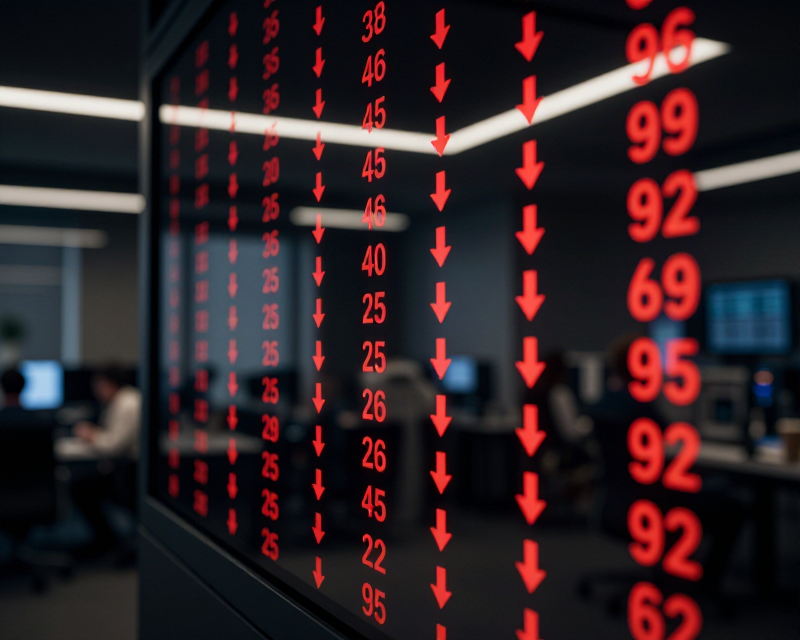 Stock Market Decline Concept